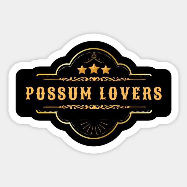 Possum lovers Sticker by 2 putt duds